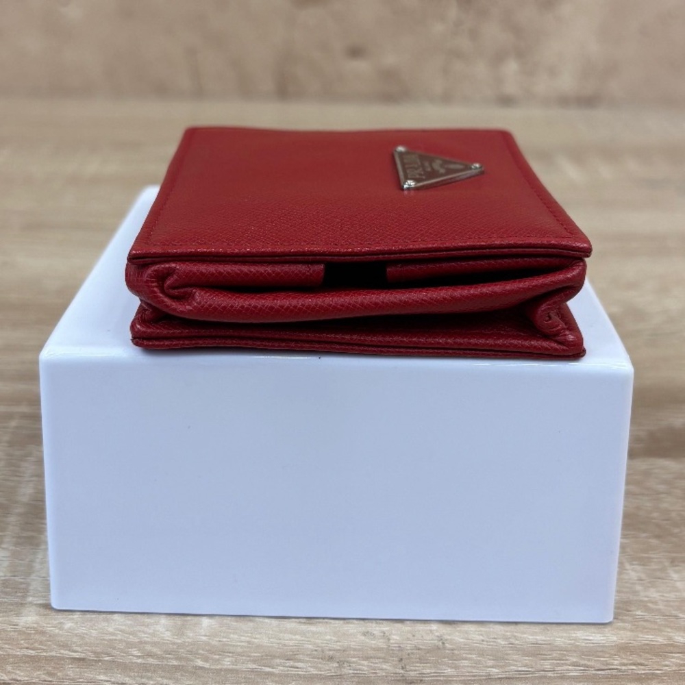 Prada (+COA) Red Saffiano Leather Coin Pouch - Picture 8 of 10
